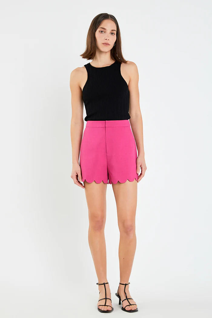 SALE | Scallop Hem Shorts