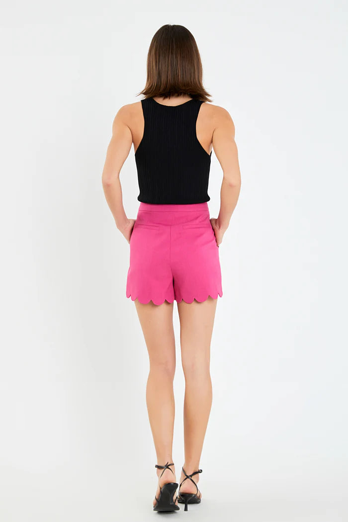 SALE | Scallop Hem Shorts