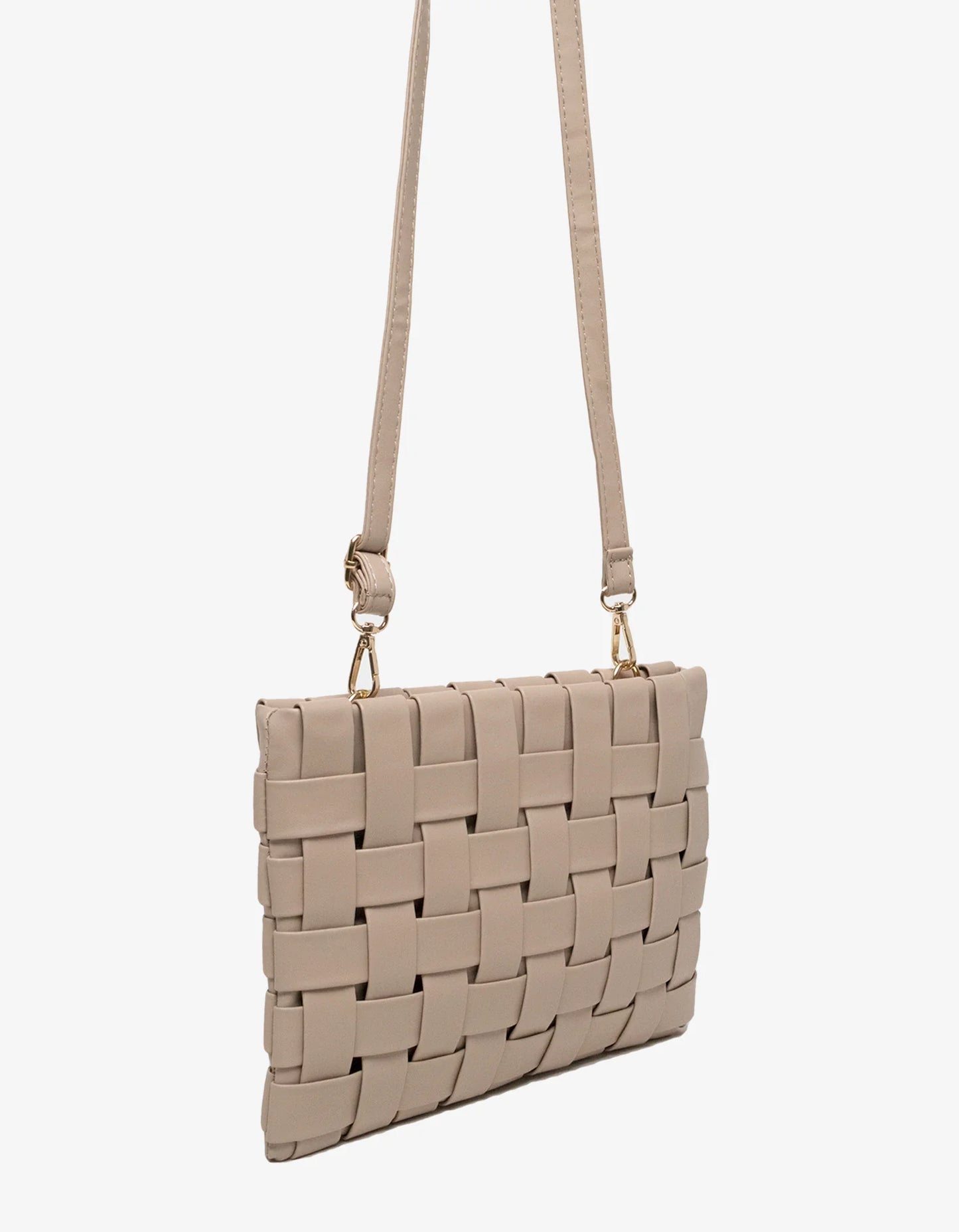 Remi+Reid Lindy Clutch Woven Large in Tan