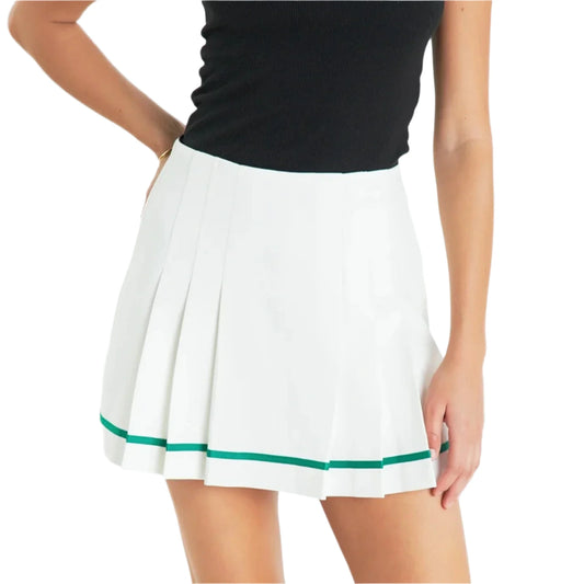 SALE | Pleated Mid Rise Skort