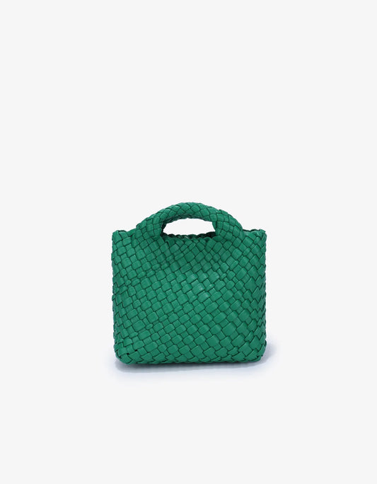 Remi+Reid Everleigh Woven Mini Tote in Green