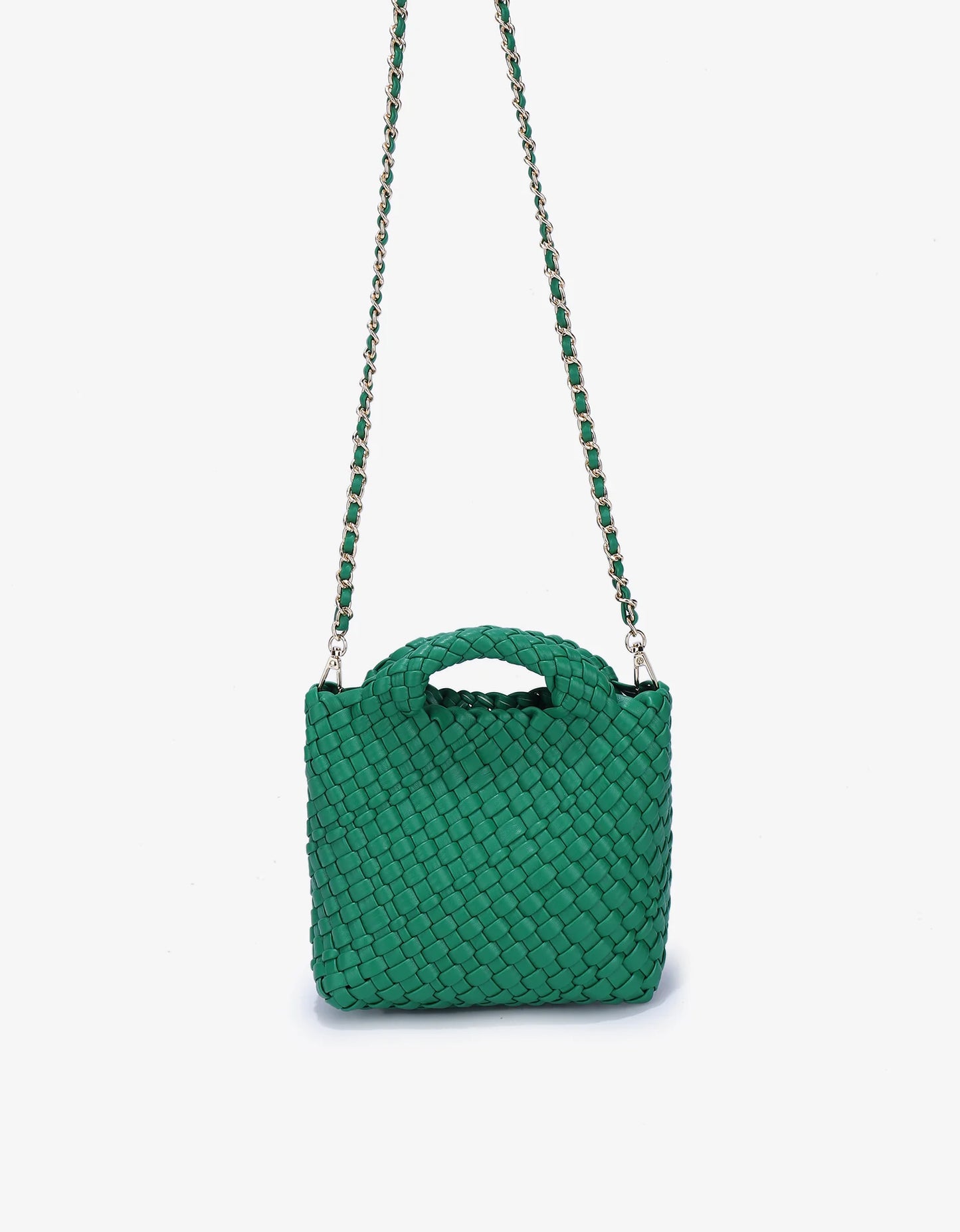 Remi+Reid Everleigh Woven Mini Tote in Green