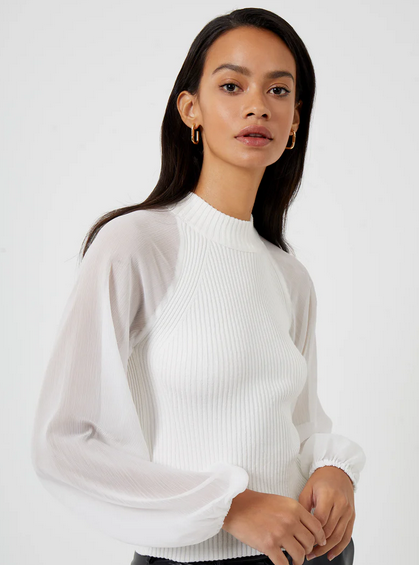 French Connection Melody High Neck Top