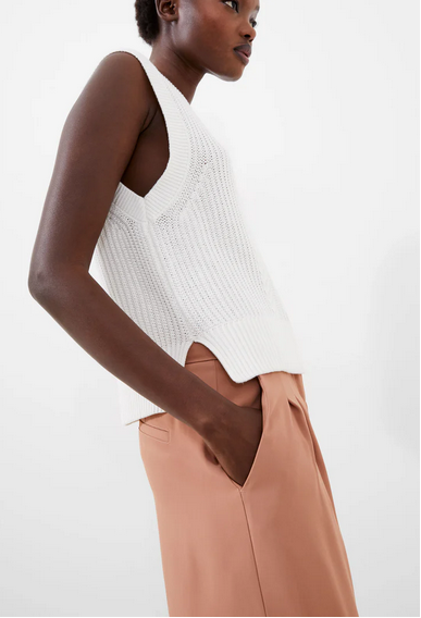 SALE | French Connection Mozart Cable S/Less Tank Top in 2 Colors