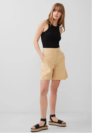 SALE | French Connection Alania City Short in Biscotti