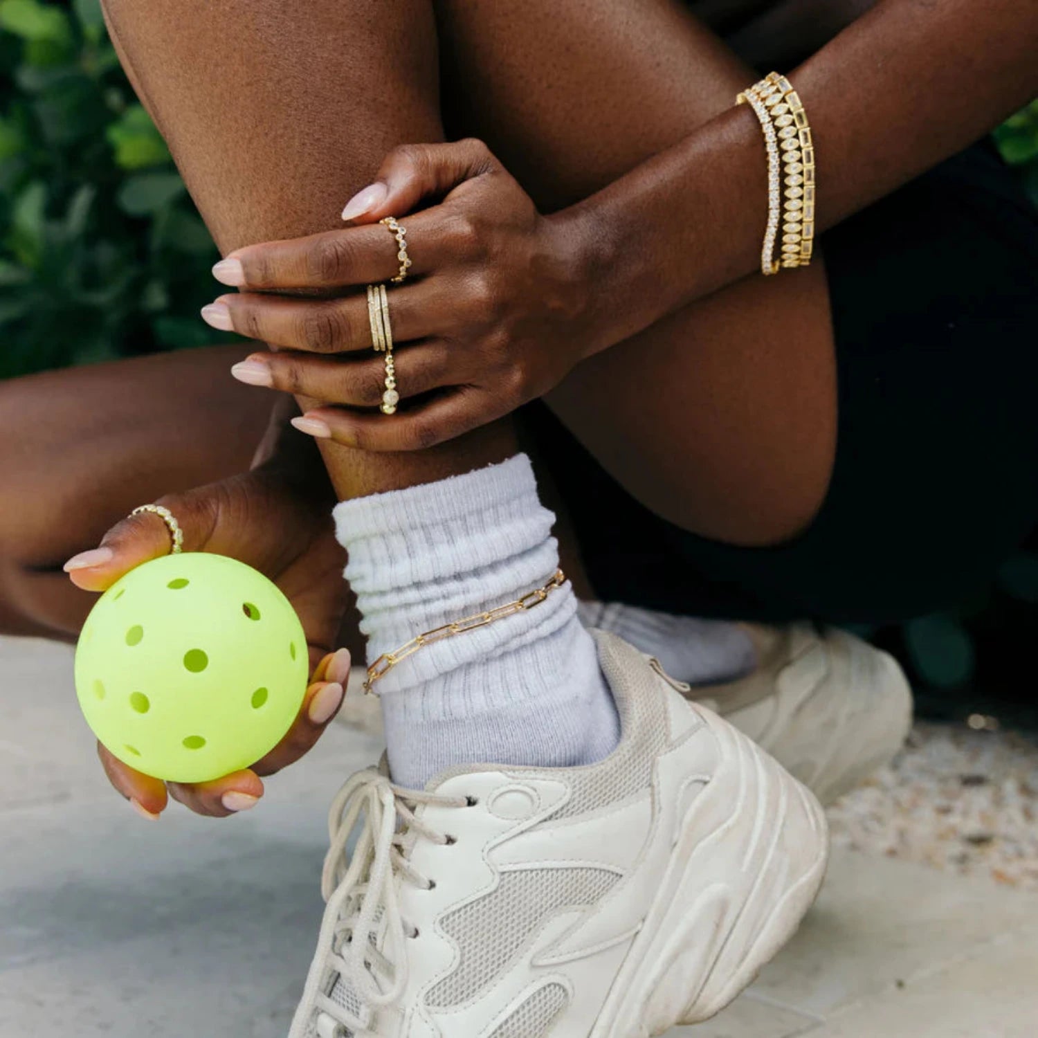 gold tennis bracelet