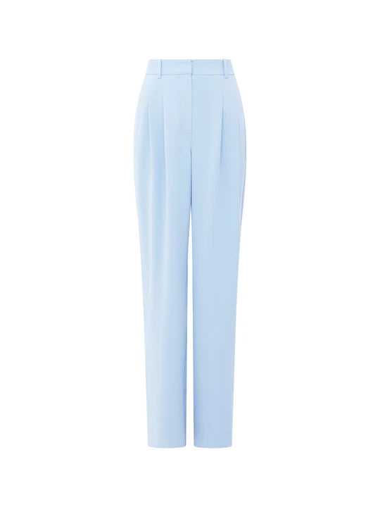 light blue wide leg slacks