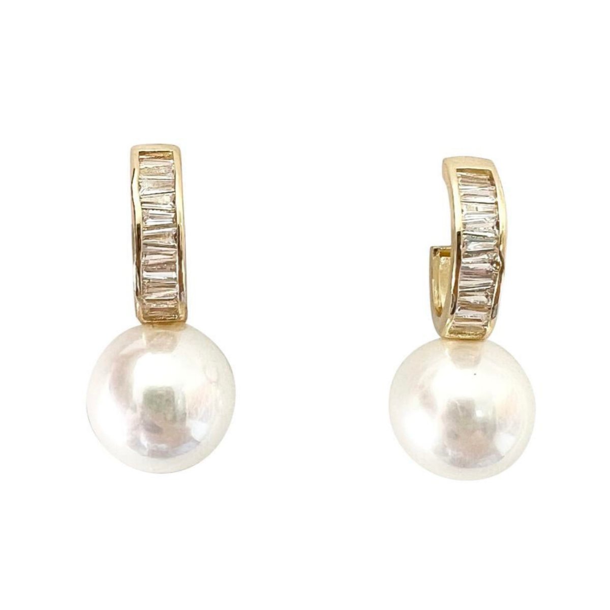 pearl post earrings