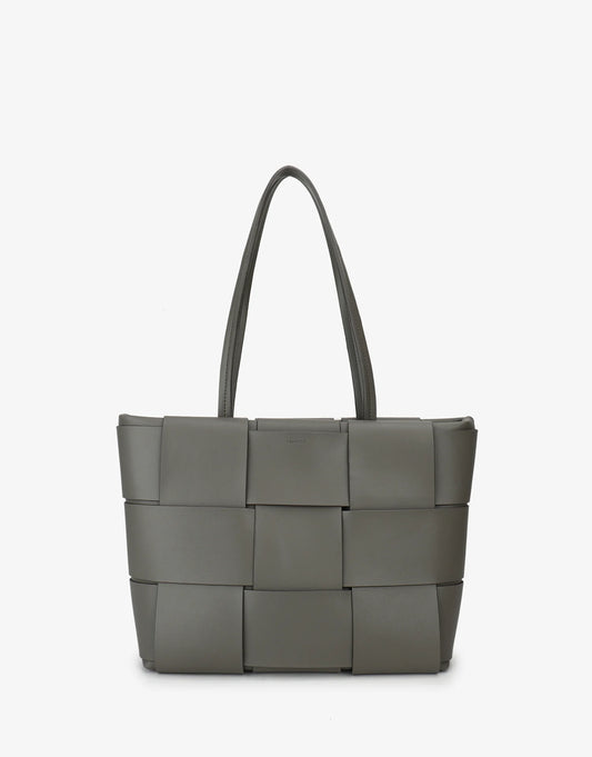 Paya Woven Tote | Grey | Remi+Reid